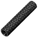 100pcs M2X25 OD=4mm Aluminum Knurled Standoffs Aluminum Rods Connecting Column Spacer for RC Drone Quadcopter (M2X25 OD=4mm,Black,100)