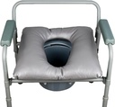 Bedside Soft Commode seat Cushion, Thick Pad PU Cover with Fixing Straps for Commode Chair, Washable Toilet Seat Cushion Warmer for Elderly Adults