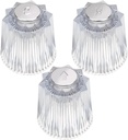 3-Piece Shower Knob Replacements, Universal Clear Acrylic Plastic Hot/Cold/Diverter Shower Knobs Compatible with Price Pfister Contessa & Windsor Bathtub Shower Faucet Handle