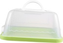 8 Inch Cake Storage Box with Handle Square Cake Carrier with Airtight Cover Portable Cake Transport Food Preservation Box Made of Plastic Safe Reusable