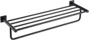 KRAUS Ventus Bathroom Shelf with Towel Bar, Matte Black Finish, KEA-17742MB