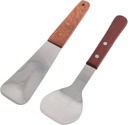 KICHOUSE 2pcs Stainless Steel Ice Cream Scoop Handles Multifunctional Dessert Spoons for Hard and Potato Easy to Clean and Comfortable Grip