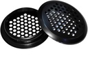 NACX 20Pcs Air Vents 50mm Circular Soffit Vent Stainless Steel Round Vent (Black)