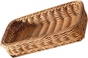 Imitation Rattan Woven Cutlery Organizer for Kitchen and Dining Versatile Storage Basket for Utensils Seasoning Bottles and More Rustic
