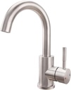 Bar Sink Faucet, Hoanmpy 304 Stainless Steel Bathroom Kitchen Faucet Brushed Nickel Pre Wet Small Mini Kitchen Bath Utility Marine Faucet Single Hole Farmhouse Vanity Lavatory Faucets（Brushed Nickel）