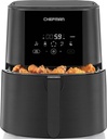 Chefman TurboFry Touch Air Fryer, The Most Compact And Healthy Way To Cook Oil-Free, One-Touch Digital Controls And Shake Reminder For The Perfect Crispy And Low-Calorie Finish, 5 Quart