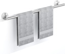 Brushed Nickel Towel Bar, 18 Inch Towel Racks for Bathroom Wall Mounted, SUS304 Stainless Steel Bathroom Towel Holder, Total Length 20.4 Inch Towel Bars