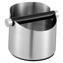 1pc Stainless Grounds Box Skid Bottom for Espresso Waste Deep Bowl Design for Home Coffee Bar and Tea Ground Disposal