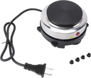 Small Electric Hot Plate Stainless Steel 6 Speed Temperature Adjustable Electric Tea Pot Burner for (US Plug 110V)