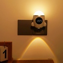 QANYI Night Lights Plug into Wall, Space Rocket LED Lamp with Rechargeable and Remote, Time Clock, Dimmable Lights for Kids Room Bedroom Hallway Kitchen Bathroom
